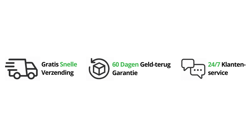 Gratis snelle verzending • 60 dagen garantie • 24/7 klantenservice